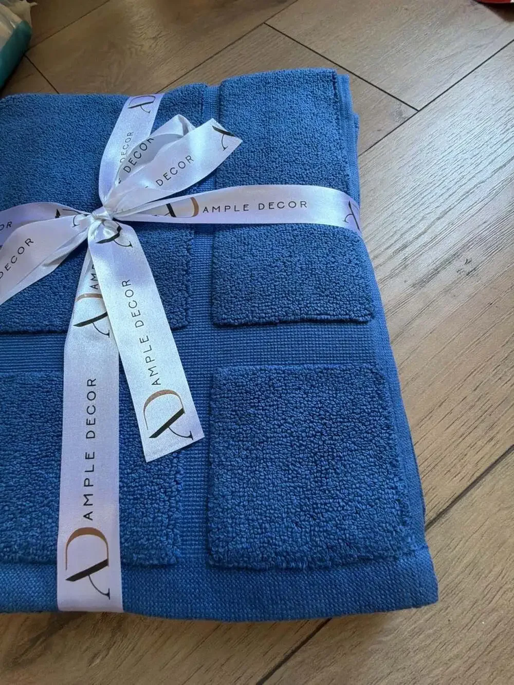Ample Decor Morbido Bath Mat, 34 x 20 Inches, Blue